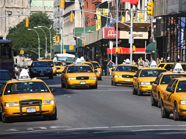 Taxis jaunes à New York