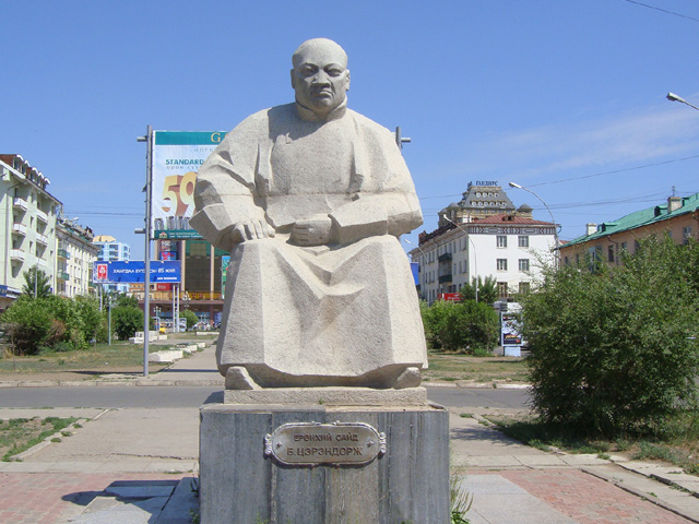 Statue de Genghis Khan, centre-ville d'Oulan-Bator, Mongolie