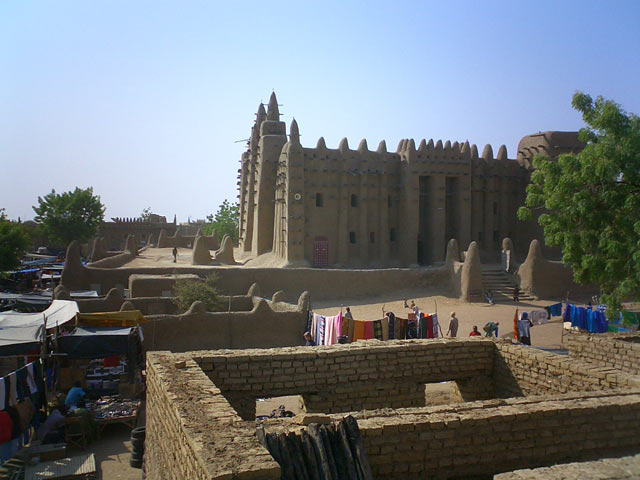 La grande mosquée de Djenné à Djenné au Mali