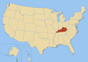 Carte du Kentucky