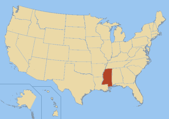 Carte du Mississippi