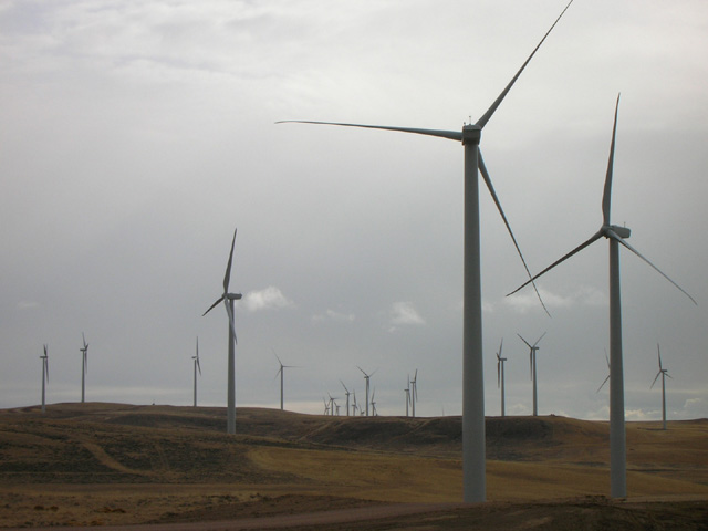 Eoliennes dans le Wyoming