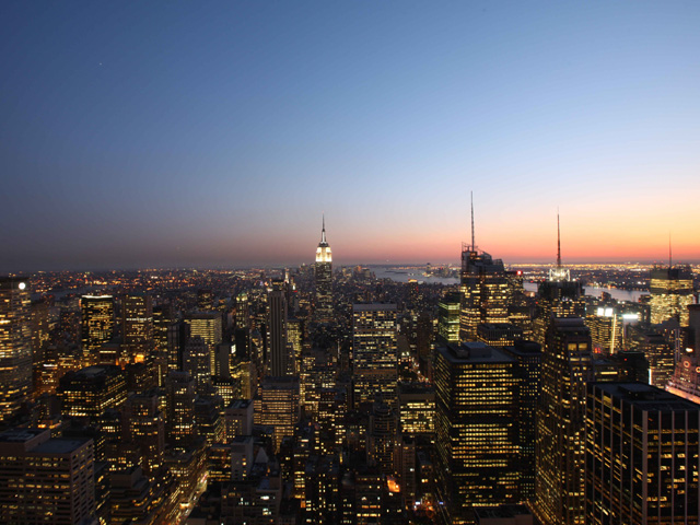 Vue de la ville de New York depuis le Rockefeller Center