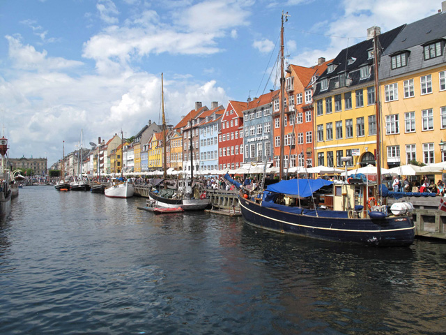 Canal Nyhavn, Copenhague, Danemark