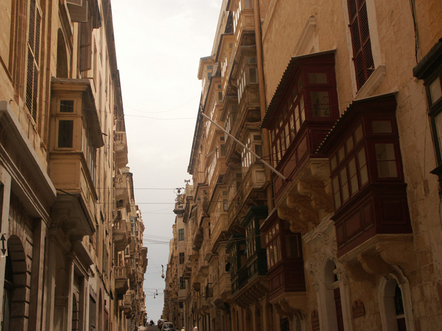 Valletta balconies
