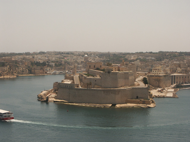 Le Fort Saint-Angelo à Birgu (ou Vittoriosa), sur le Grand Port de Malte