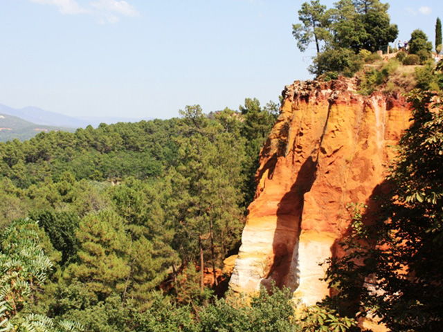 Ochre cliffs