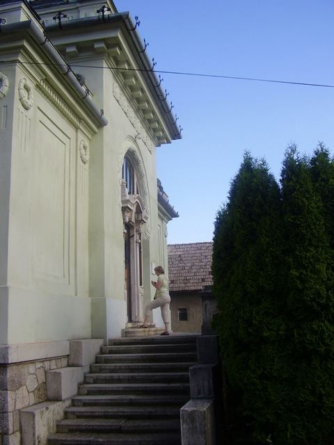 Staircase to gallery