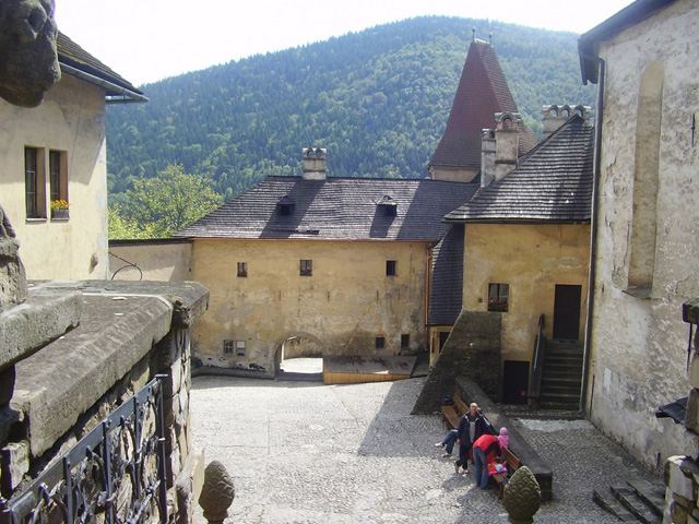 Lower courtyard