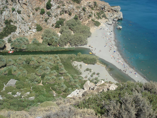 Preveli beach