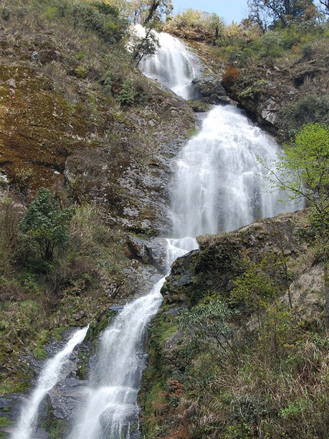 Silver waterfall