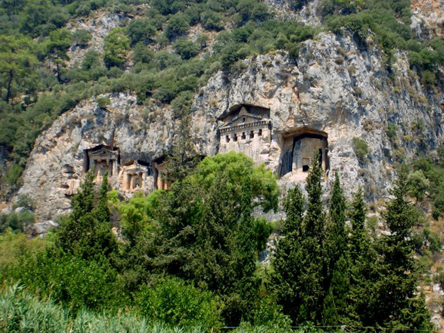 Lycian tombs