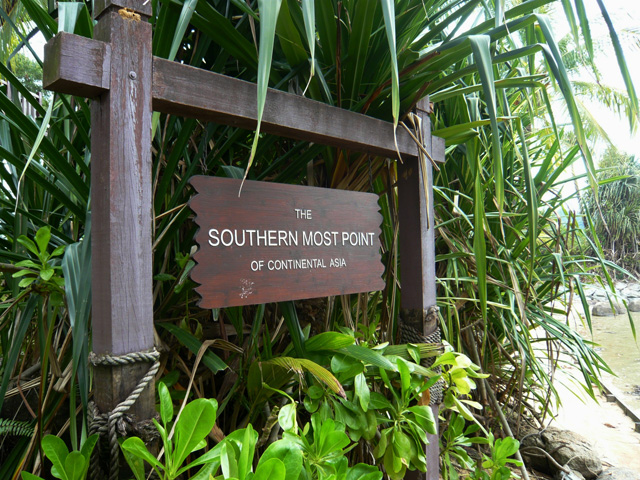 Southern most point