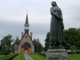 Statue d'Évangéline et église-souvenir, Paysage de Grand-Pré