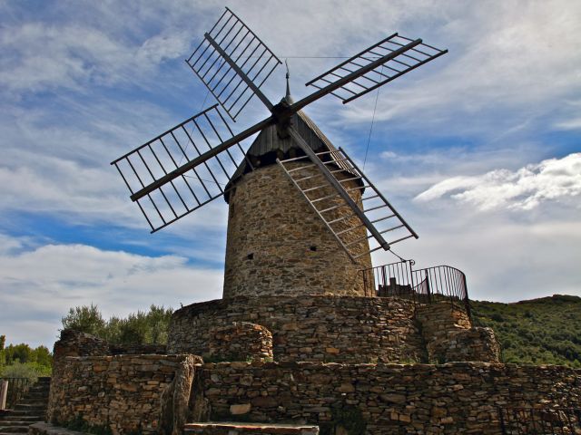 Moulin à vent à Collioure