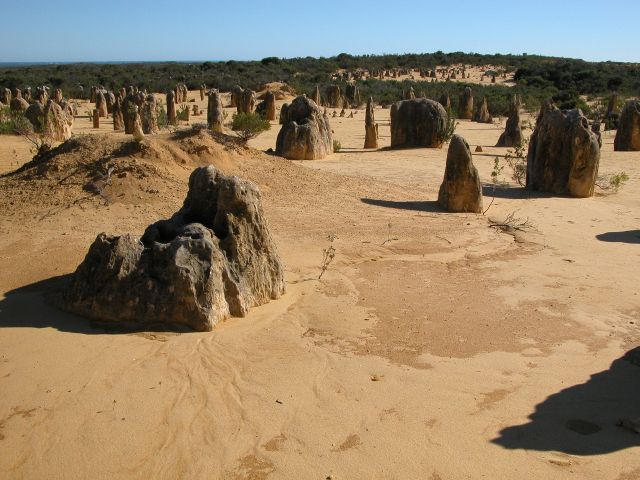 Limestone pillars
