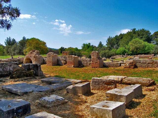 Anciennes ruines d'Olympie