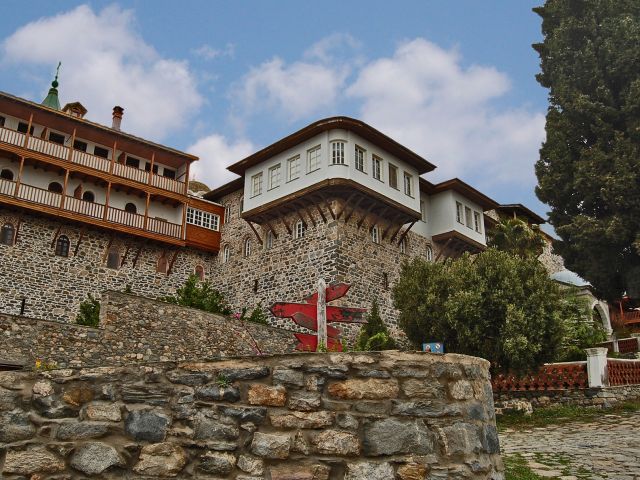 Balcons du monastère Saint-Pantéleimon