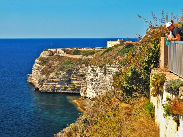 Bonifacio dessus de la mer