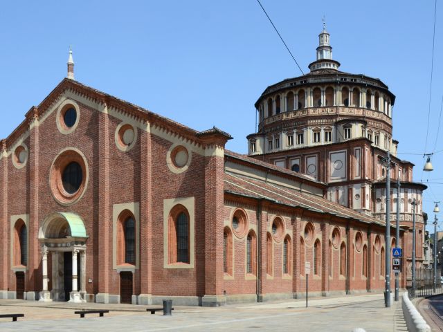 Vue de l'église Santa Maria delle Grazie