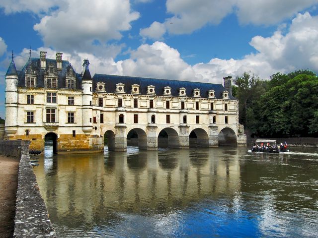 Façade ouest du château de Chenonceau