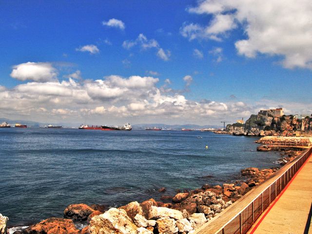 Vue vers la mer, Gibraltar