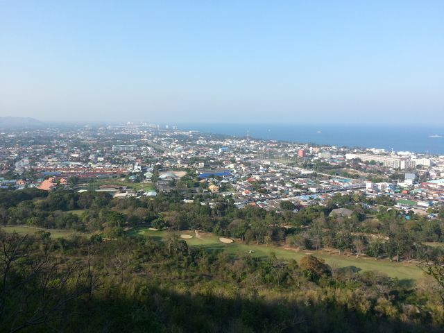 Vue de Hua Hin vers le nord