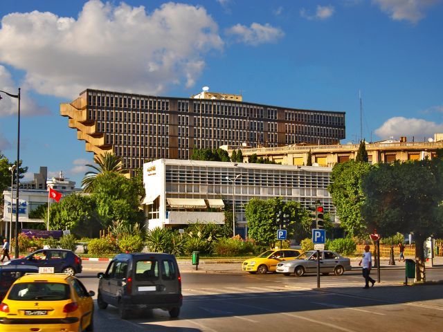 Bâtiments à Tunis