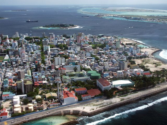 Vue aérienne de Malé