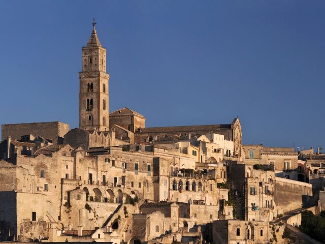 Vue panoramique de la cathédrale de Matera