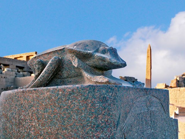 Scarabée monumentale, temple de Karnak