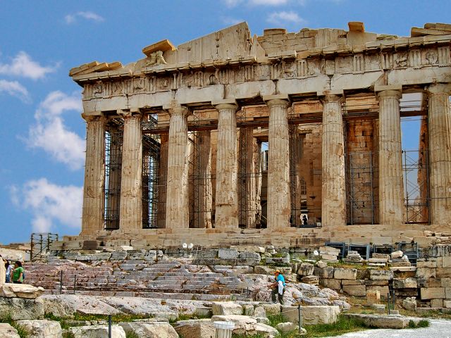 Parthénon de l'Acropole d'Athènes