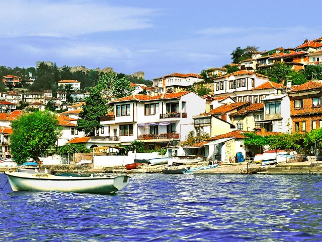 Maisons pittoresques à Ohrid