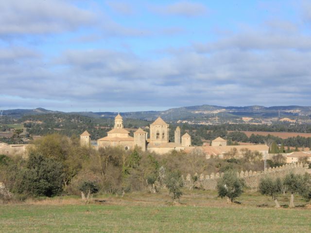 Vue de l'abbaye de Poblet