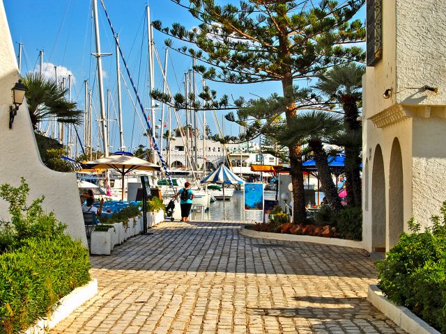 Vue du port de Port El-Kantaoui