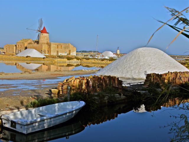 Paysage de marais salants