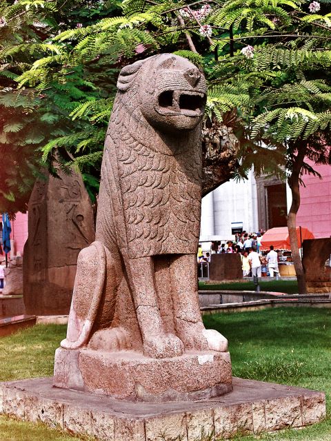 Sculpture au musée égyptien, Le Caire