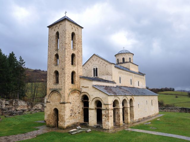 Vue du monastère de Sopoćani