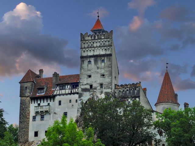 Vue du château de Bran