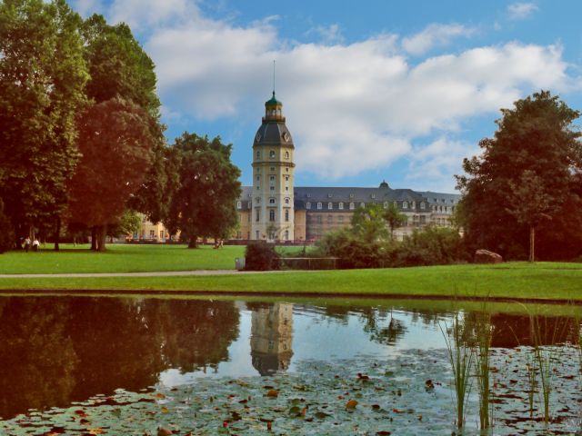 Vue du château de Karlsruhe