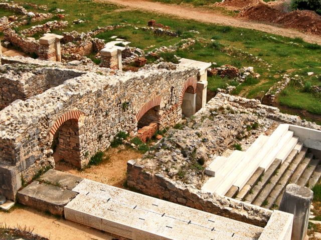 Vue du site archéologique de Philippes