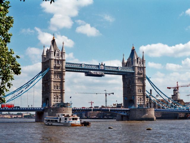 Vue du Tower Bridge à Londres
