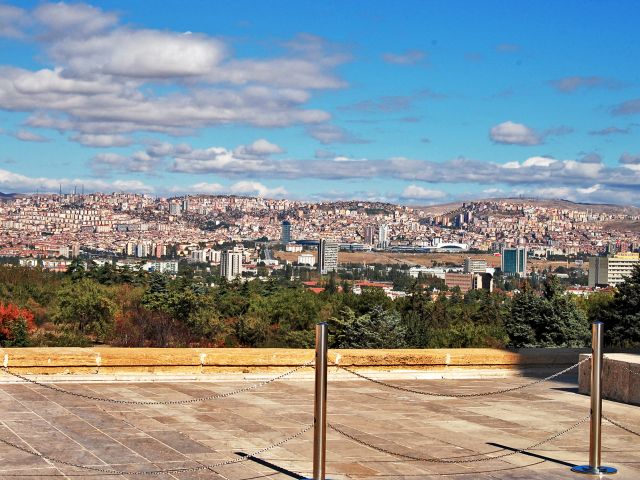 Ankara depuis le mausolée d'Atatürk