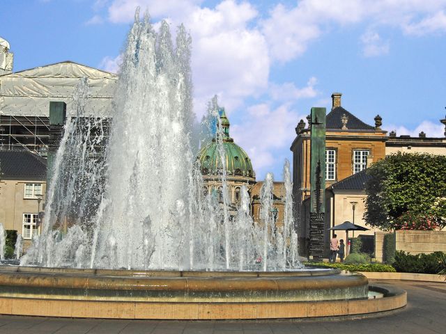 Fontaine au palais d'Amalienborg