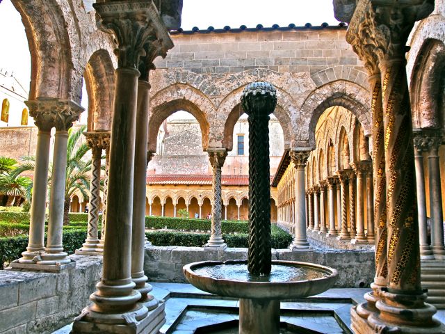 Fontaine du cloître de Monreale