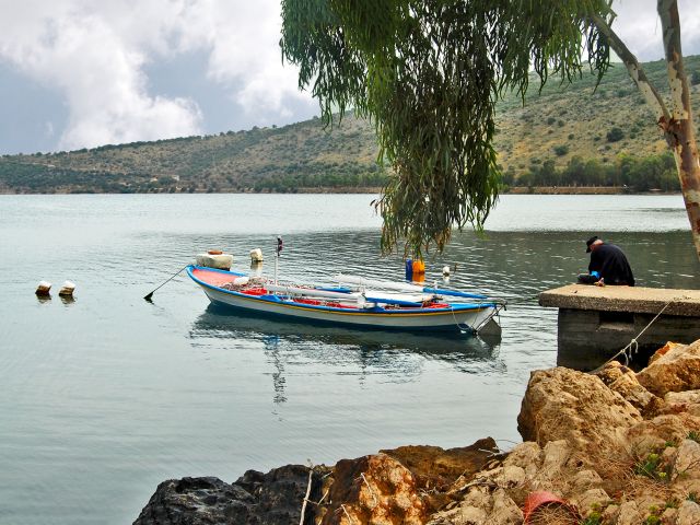 Vieux pêcheur, village de Menidi