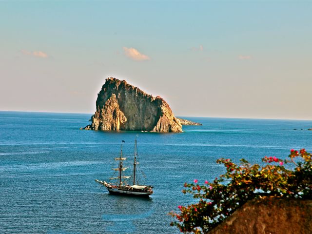 Panorama depuis l'île de Panaréa