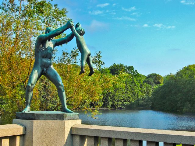 Sculpture au parc Vigeland, Oslo