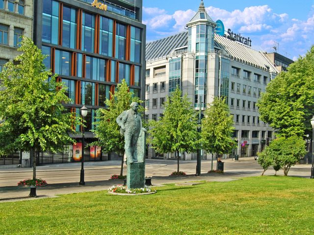 Sculpture de Winston Churchill, Oslo