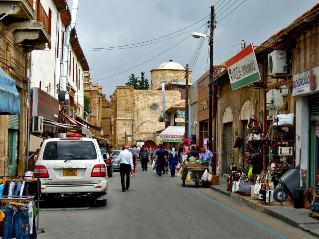 Rue du centre-ville de Nicosie